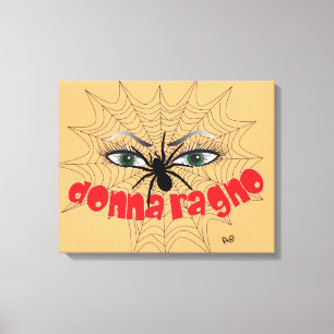 Toile Araignée Femme Pression sur l'écran