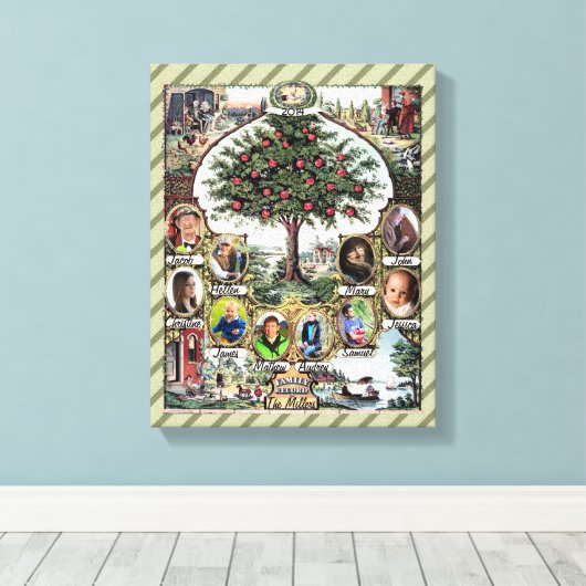 Toile Arborescence vintage (Insitu (Plancher de Bois))