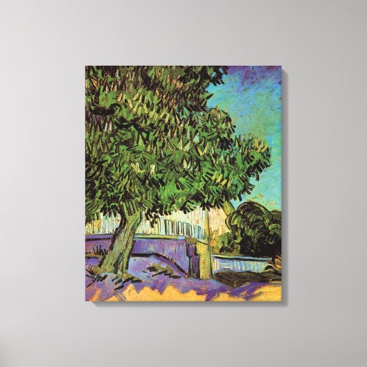 Toile Arbre à châtaignes en fleurs par Vincent van Gogh (Recto)