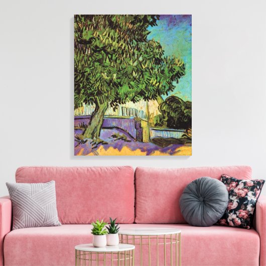 Toile Arbre à châtaignes en fleurs par Vincent van Gogh (Insitu(Salon))