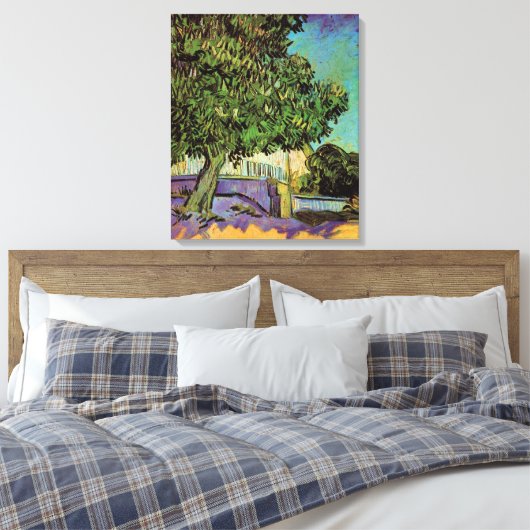 Toile Arbre à châtaignes en fleurs par Vincent van Gogh (Insitu(Chambre))