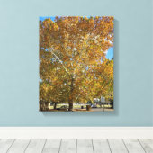 Toile Arbre à l'heure dorée (Insitu (Plancher de Bois))