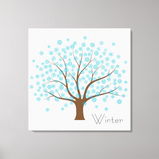 Toile Arbre à neige d'hiver (Recto)