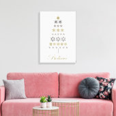 Toile arbre à neige vintage (Insitu(Salon))
