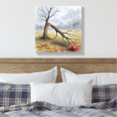 Toile Arbre à pommes cassé à l'aquarelle (Insitu(Chambre))
