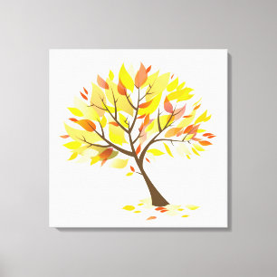 Toile Arbre à thème Automne [24x24] pouces