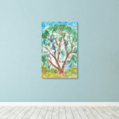 Toile Arbre aquarelle (Insitu (Plancher de Bois))