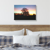 Toile arbre au coucher du soleil (Insitu(Chambre))