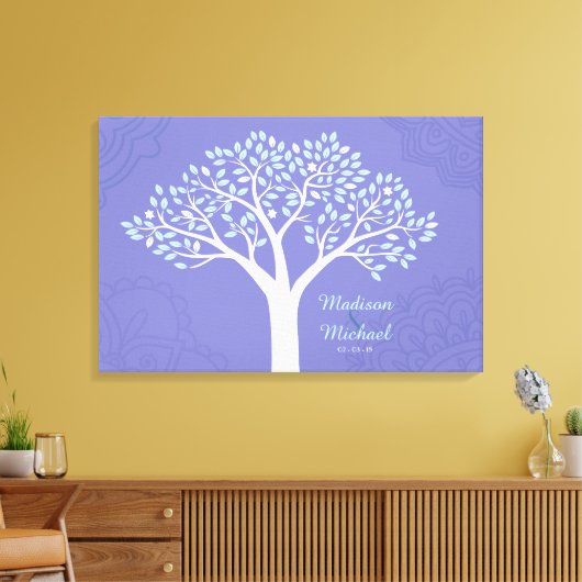 Toile ARBRE AVEC ÉTOILES Mariage juif Panneau d'inscript (Insitu(Salon))