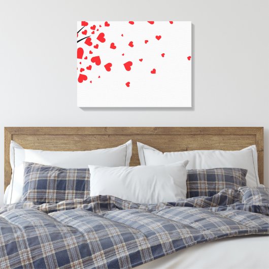 Toile Arbre avec Feuilles cardiaques (Insitu(Chambre))