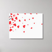 Toile Arbre avec Feuilles cardiaques (Recto)