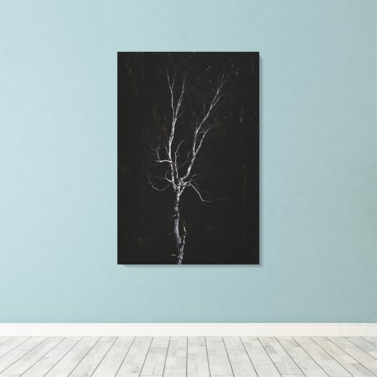 Toile Arbre blanc solitaire (Insitu (Plancher de Bois))