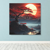 Toile Arbre bonsaï (Insitu (Plancher de Bois))