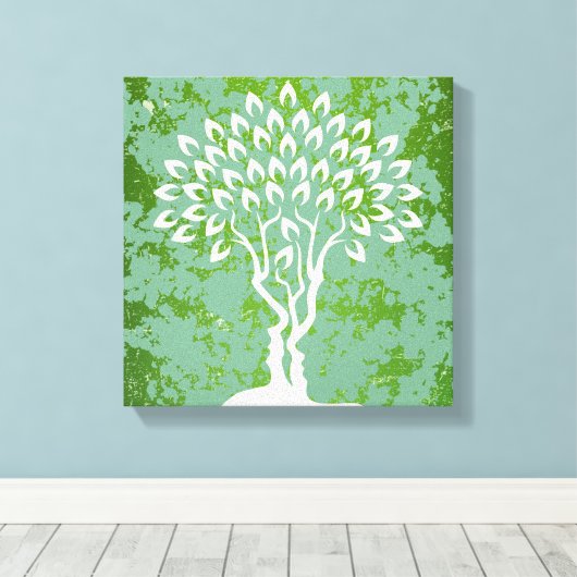 Toile Arbre caché à deux faces Magie optique révélée (Insitu (Plancher de Bois))