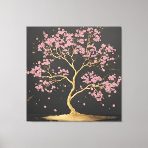 Toile Arbre cerise en fleurs