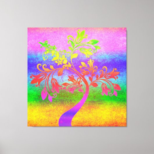 Toile Arbre coloré (Recto)