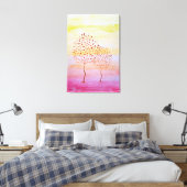 Toile Arbre Coucher de soleil aquarelle main peint (Insitu(Chambre))