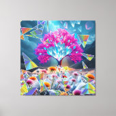 Toile Arbre cristal de lumière (Recto)