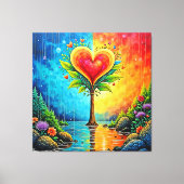 Toile Arbre d'amour et de design de vie (Recto)