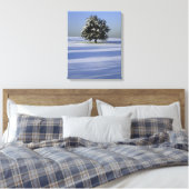 Toile Arbre dans le paysage couvert de neige (Insitu(Chambre))