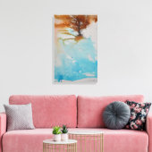 Toile Arbre d'art Aquarelle à la main peinte Abstraite (Insitu(Salon))