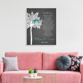 Toile Arbre d'art mariage avec imprimé d'oiseaux Corinth (Insitu(Salon))