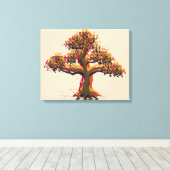 Toile Arbre d'automne (Insitu (Plancher de Bois))