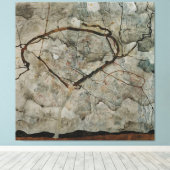 Toile Arbre d'automne dans l'air agité (Insitu (Plancher de Bois))