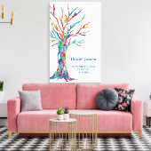 Toile Arbre de famille des statistiques de naissance (Insitu(Salon))