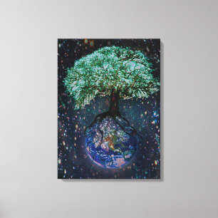 Toile Arbre de la terre de la vie