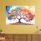 Toile Arbre de l'aquarelle de vie (Insitu(Salon))