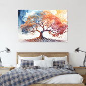 Toile Arbre de l'aquarelle de vie (Insitu(Chambre))