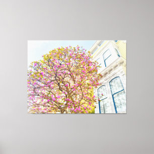 Toile Arbre de Magnolia en fleurs par Maison victorienne