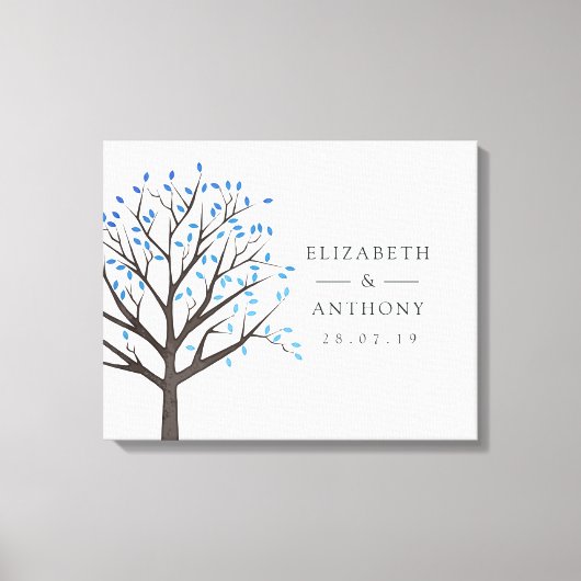 Toile Arbre de mariage à l'aquarelle (Recto)