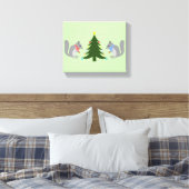 Toile Arbre de Noël décorant les écureuils (Insitu(Chambre))