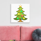 Toile Arbre de Noël - Emoji (Insitu(Salon))