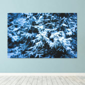 Toile Arbre de Noël hivernal neige (Insitu (Plancher de Bois))