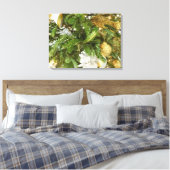 Toile Arbre de Noël I Argent et Or (Insitu(Chambre))