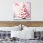 Toile Arbre de Noël impressionniste Whimsical rose (Insitu(Chambre))