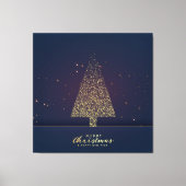 Toile Arbre de Noël Or moderne (Recto)