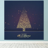 Toile Arbre de Noël Or moderne (Insitu (Plancher de Bois))