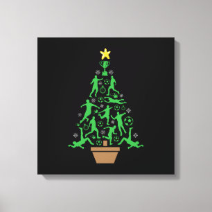 Toile Arbre de Noël pour hommes de football