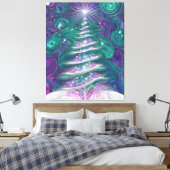 Toile Arbre de Noël scintillant (Insitu(Chambre))