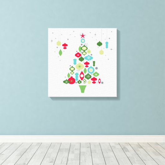 Toile arbre de noël vintage (Insitu (Plancher de Bois))