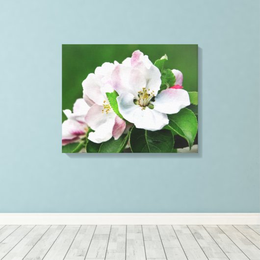 Toile Arbre de pomme en fleurs Canvas de printemps art m (Insitu (Plancher de Bois))