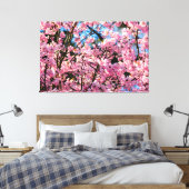 Toile Arbre de Sakura à couper le souffle en fleurs rose (Insitu(Chambre))