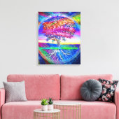 Toile Arbre de vie arc-en-ciel (Insitu(Salon))