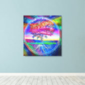 Toile Arbre de vie arc-en-ciel (Insitu (Plancher de Bois))