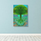 Toile Arbre de vie avec ailes d'ange (Insitu (Plancher de Bois))