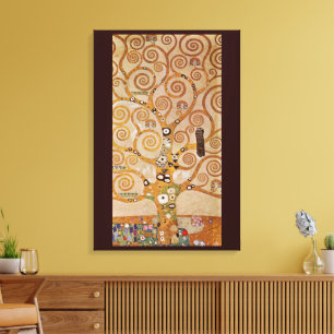 Toile Arbre de Vie de Gustav Klimt, Art nouveau stylisé